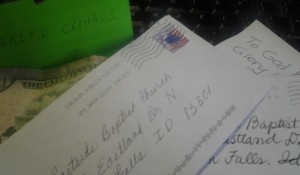 Encouragement Came Like This Today