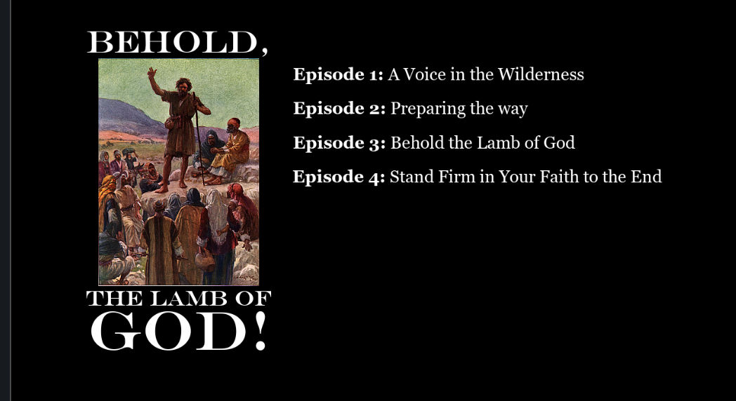 Behold, The Lamb of God