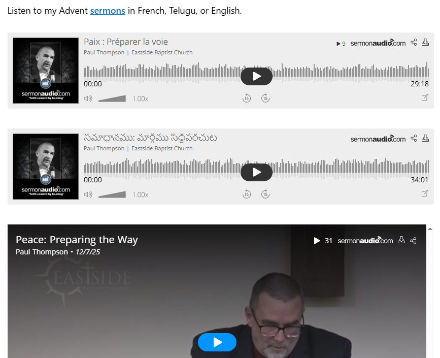 Global Sermons via SermonAudio